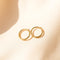 Halo Small Gold Hoop
