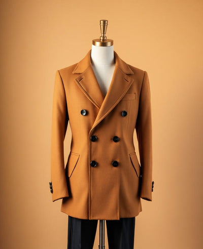 Borea Camel Overcoat