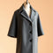 Ferro Grey Wool Cape
