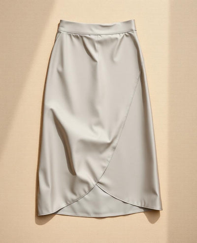 Vela Bias-Cut Satin Midi