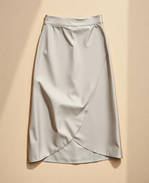 Vela Bias-Cut Satin Midi